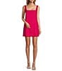 Antonio Melani Eliana Linen Square Neck Sleeveless Shift Mini Dress, Color:Candy - Image 1
