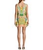 Antonio Melani Eliana Printed Linen Square Neck Sleeveless Dress, Color:Green Paisley - Image 2