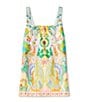 Antonio Melani Eliana Printed Linen Square Neck Sleeveless Dress, Color:Green Paisley - Image 6