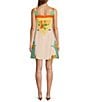 Antonio Melani Eliana Fruit Printed Linen Square Neck Sleeveless Dress, Color:Multi Fruit - Image 2
