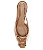 Color:Ibiza Nude - Image 5 - Elisa Ornament Buckle Detail Patent Leather Slingback Dress Pumps