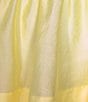 Color:Pale Yellow - Image 4 - Elvira High Rise Tiered Coordinating A-Line Midi Skirt