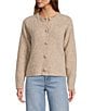 Antonio Melani Emilia Wool Blend Button Front Long Sleeve Cardigan, Color:Camel - Image 4