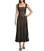 Antonio Melani Erina Crochet Lace Square Neck Sleeveless Dress, Color:Black - Image 1