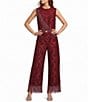 Antonio Melani Esmae Velvet Jacquard Fringe Coordinating Blouse - Image 3