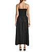 Antonio Melani Essie Linen Blend Square Neck Sleeveless Smocked Dress, Color:Black - Image 2