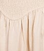 Antonio Melani Essie Linen Blend Square Neck Sleeveless Smocked Dress, Color:Natural - Image 3