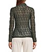 Antonio Melani Evangeline Puckered Jacquard Long Sleeve Coordinating Turtleneck Top - Image 6