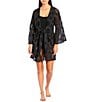 Antonio Melani Eyelet Front Knot Dress Swim Cover-Up, Color:Black - Image 1