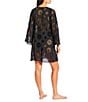 Antonio Melani Eyelet Front Knot Dress Swim Cover-Up, Color:Black - Image 2