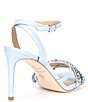 Color:Light Sky - Image 2 - Faithe Jewel Embellished Leather Square Toe Dress Sandals