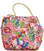Antonio Melani Floral Printed Statement Handle Bucket Bag, Color:Multi - Image 2