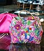 Antonio Melani Floral Printed Statement Handle Bucket Bag, Color:Multi - Image 5