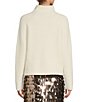Color:Ivory - Image 2 - Gabby High Neck Pullover Sweater