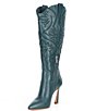 Color:Deep River Green - Image 4 - Gael Leather Western Tall Boots