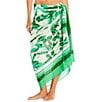 Color:Green - Image 1 - Garden Party Classic Tie Pareo Sarong Swimsuit Cover-Up