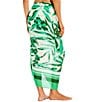 Color:Green - Image 2 - Garden Party Classic Tie Pareo Sarong Swimsuit Cover-Up