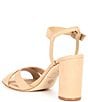 Color:Spanish Sand - Image 3 - Geena Nubuck Leather Ankle Strap Heels