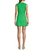 Antonio Melani Gianna Round Neck Sleeveless Button Front Dress, Color:Amazon - Image 2