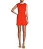 Antonio Melani Gianna Round Neck Sleeveless Button Front Dress, Color:Citrus - Image 1