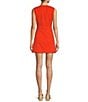 Antonio Melani Gianna Round Neck Sleeveless Button Front Dress, Color:Citrus - Image 2