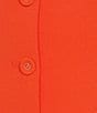 Antonio Melani Gianna Round Neck Sleeveless Button Front Dress, Color:Citrus - Image 3