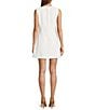 Antonio Melani Gianna Twill Round Neck Sleeveless Button Front Dress, Color:Ivory - Image 2