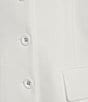 Antonio Melani Gianna Twill Round Neck Sleeveless Button Front Dress, Color:Ivory - Image 3