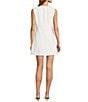 Antonio Melani Gianna Twill Round Neck Sleeveless Button Front Dress, Color:Ivory - Image 2