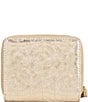 Color:Gold - Image 2 - Gold Metallic Small Quilted Zip Around Wallet