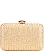 Antonio Melani Gold Straw Minaudiere Clutch, Color:Gold - Image 1