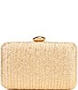 Antonio Melani Gold Straw Minaudiere Clutch, Color:Gold - Image 2