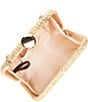 Antonio Melani Gold Straw Minaudiere Clutch, Color:Gold - Image 3