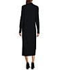 Color:Black - Image 2 - Grace Cashmere Turtleneck Dress