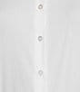 Color:White - Image 6 - Greta Long Sleeve Point Collar Poplin Bodysuit