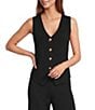 Antonio Melani Halle Gold Button Front Vest - Image 5