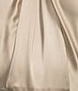 Color:Stone - Image 3 - Hana Satin Halter Neck Sleeveless A-Line Dress