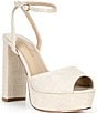 Antonio Melani Harri Linen Platform Dress Sandals - Image 1