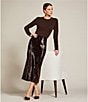 Antonio Melani Iman Sequin Pencil Midi Skirt, Color:Chocolate - Image 6