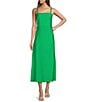 Antonio Melani Isabella Square Neck Sleeveless A-Line Dress, Color:Amazon - Image 1