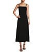Antonio Melani Isabella Square Neck Sleeveless A-Line Dress, Color:Black - Image 1