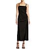 Antonio Melani Isabella Square Neck Sleeveless A-Line Midi Dress, Color:Black - Image 1
