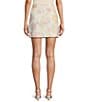 Antonio Melani Izzy Linen Blend Coordinating Floral Mini Skirt, Color:Ivory/Floral - Image 2