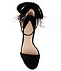 Color:Black - Image 5 - Janie Velvet Platform Dress Sandals