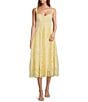 Antonio Melani Jayden Eyelet Sweetheart Neckline A-Line Midi Dress, Color:Butter - Image 1