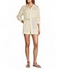 Antonio Melani Jenna Ramie Point Collar Button Front Long Sleeve Coordinating Shirt - Image 3