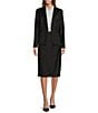 Color:Black - Image 3 - Antonio Melani Jennifer Loro Piana® Luxe Wool Coordinating Pencil Skirt