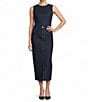 Antonio Melani Jessica Coordinating Denim Pencil Midi Skirt, Color:Dark Wash - Image 3