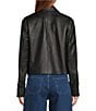 Antonio Melani Joan Pocket Button Front Extended Cuff Long Sleeve Genuine Leather Jacket - Image 3