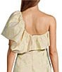 Antonio Melani Jordyn Floral Jacquard One Shoulder Midi Dress, Color:Butter Floral - Image 4